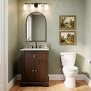 Rachelle 24 in. W Rectangular Wood & Marble Bathroom Vanity with Storage by Butler Specialty Company