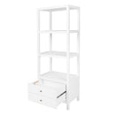 Nora 28 in. W x 70"H Wood 3 Tier Open Bookshelf with Drawers by Butler Specialty Company