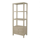 Nora 28 in. W x 70"H Wood 3 Tier Open Bookshelf with Drawers by Butler Specialty Company