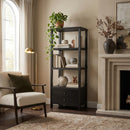 Nora 28 in. W x 70"H Wood 3 Tier Open Bookshelf with Drawers by Butler Specialty Company