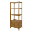 Nora 28 in. W x 70"H Wood 3 Tier Open Bookshelf with Drawers by Butler Specialty Company