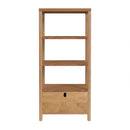 Nora 28 in. W x 70"H Wood 3 Tier Open Bookshelf with Drawers by Butler Specialty Company
