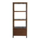 Nora 28 in. W x 70"H Wood 3 Tier Open Bookshelf with Drawers by Butler Specialty Company