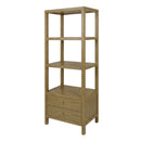 Nora 28 in. W x 70"H Wood 3 Tier Open Bookshelf with Drawers by Butler Specialty Company