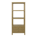 Nora 28 in. W x 70"H Wood 3 Tier Open Bookshelf with Drawers by Butler Specialty Company