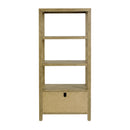 Nora 28 in. W x 70"H Wood 3 Tier Open Bookshelf with Drawers by Butler Specialty Company