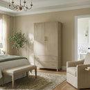 Nora 45 in. W x 84 in. H Wood Armoire with 2 Drawers by Butler Specialty Company