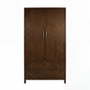 Nora 45 in. W x 84 in. H Wood Armoire with 2 Drawers by Butler Specialty Company