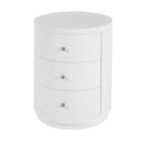 Nora 22 in. W Round Wood 3 Drawer End Table by Butler Specialty Company