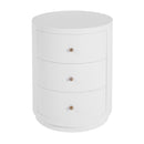 Nora 22 in. W Round Wood 3 Drawer End Table by Butler Specialty Company