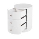 Nora 22 in. W Round Wood 3 Drawer End Table by Butler Specialty Company