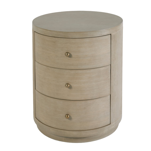 Nora 22 in. W Round Wood 3 Drawer End Table by Butler Specialty Company