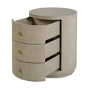 Nora 22 in. W Round Wood 3 Drawer End Table by Butler Specialty Company