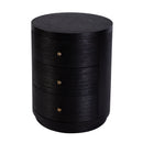 Nora 22 in. W Round Wood 3 Drawer End Table by Butler Specialty Company