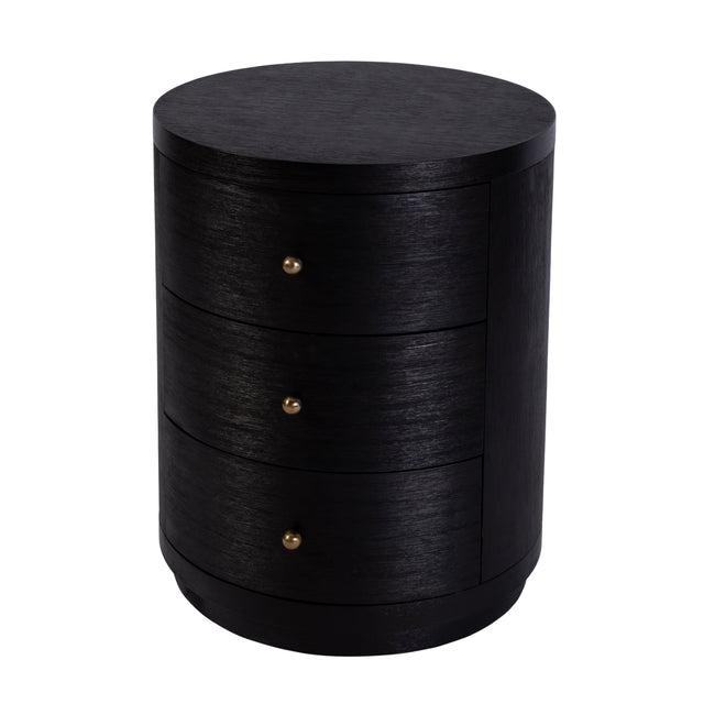 Nora 22 in. W Round Wood 3 Drawer End Table by Butler Specialty Company