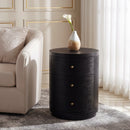 Nora 22 in. W Round Wood 3 Drawer End Table by Butler Specialty Company