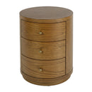 Nora 22 in. W Round Wood 3 Drawer End Table by Butler Specialty Company
