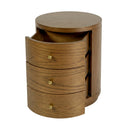 Nora 22 in. W Round Wood 3 Drawer End Table by Butler Specialty Company