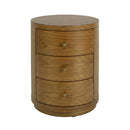 Nora 22 in. W Round Wood 3 Drawer End Table by Butler Specialty Company