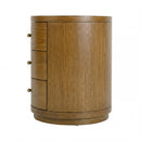 Nora 22 in. W Round Wood 3 Drawer End Table by Butler Specialty Company