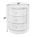 Nora 22 in. W Round Wood 3 Drawer End Table by Butler Specialty Company
