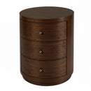 Nora 22 in. W Round Wood 3 Drawer End Table by Butler Specialty Company