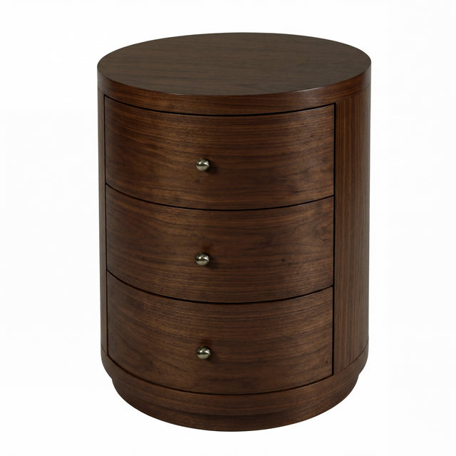 Nora 22 in. W Round Wood 3 Drawer End Table by Butler Specialty Company