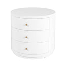 Nora 28 in. W Round Wood 3 Drawer End Table by Butler Specialty Company