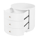 Nora 28 in. W Round Wood 3 Drawer End Table by Butler Specialty Company