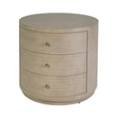 Nora 28 in. W Round Wood 3 Drawer End Table by Butler Specialty Company