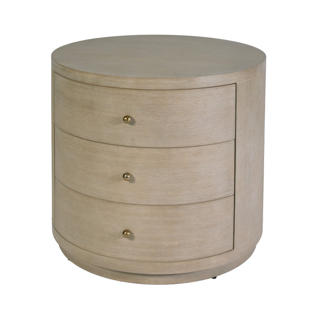 Nora 28 in. W Round Wood 3 Drawer End Table by Butler Specialty Company