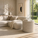 Nora 28 in. W Round Wood 3 Drawer End Table by Butler Specialty Company