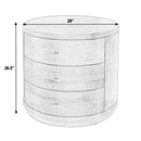 Nora 28 in. W Round Wood 3 Drawer End Table by Butler Specialty Company