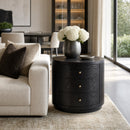 Nora 28 in. W Round Wood 3 Drawer End Table by Butler Specialty Company