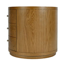 Nora 28 in. W Round Wood 3 Drawer End Table by Butler Specialty Company