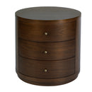 Nora 28 in. W Round Wood 3 Drawer End Table by Butler Specialty Company