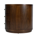 Nora 28 in. W Round Wood 3 Drawer End Table by Butler Specialty Company