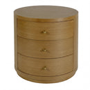 Nora 28 in. W Round Wood 3 Drawer End Table by Butler Specialty Company
