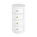 Nora 12 in. W Round Wood 4 Drawer End Table by Butler Specialty Company