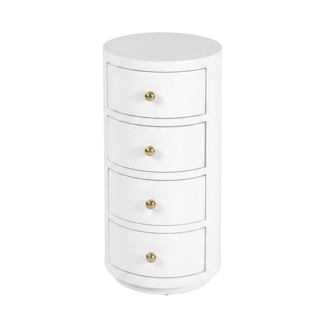 Nora 12 in. W Round Wood 4 Drawer End Table by Butler Specialty Company