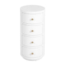 Nora 12 in. W Round Wood 4 Drawer End Table by Butler Specialty Company