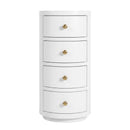 Nora 12 in. W Round Wood 4 Drawer End Table by Butler Specialty Company