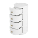 Nora 12 in. W Round Wood 4 Drawer End Table by Butler Specialty Company