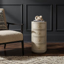 Nora 12 in. W Round Wood 4 Drawer End Table by Butler Specialty Company