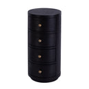 Nora 12 in. W Round Wood 4 Drawer End Table by Butler Specialty Company