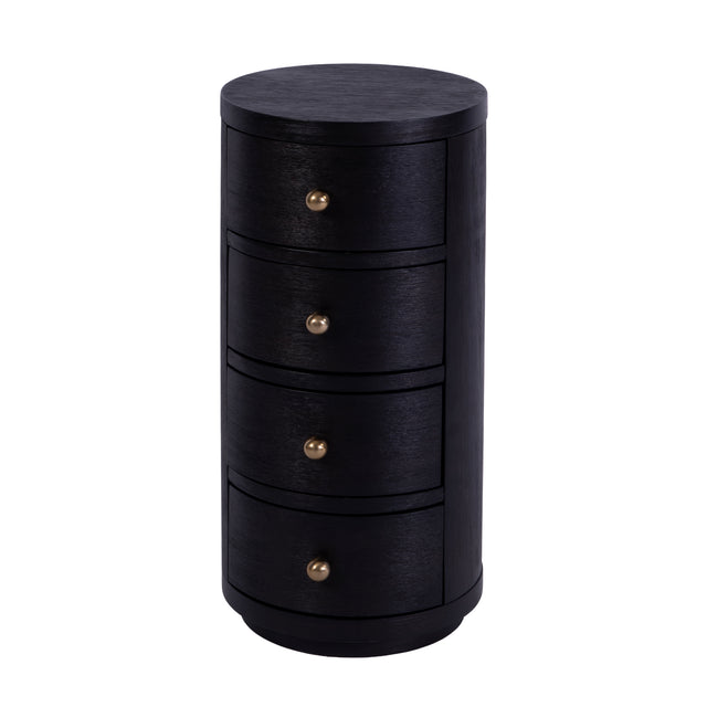 Nora 12 in. W Round Wood 4 Drawer End Table by Butler Specialty Company