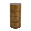 Nora 12 in. W Round Wood 4 Drawer End Table by Butler Specialty Company