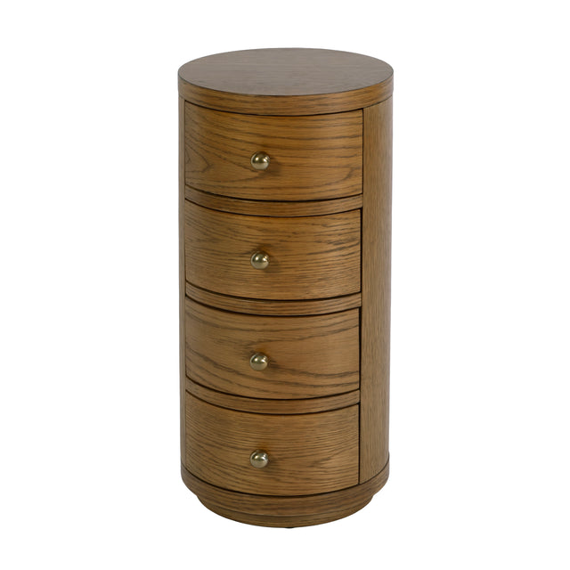 Nora 12 in. W Round Wood 4 Drawer End Table by Butler Specialty Company