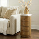 Nora 12 in. W Round Wood 4 Drawer End Table by Butler Specialty Company