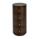 Nora 12 in. W Round Wood 4 Drawer End Table by Butler Specialty Company